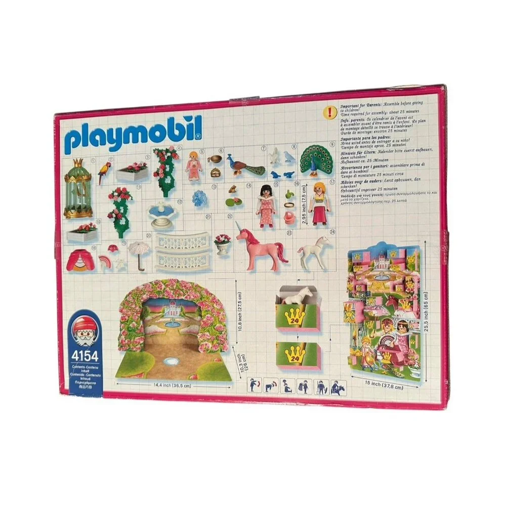 Playmobil 4154 Unicorn Paradise Princess Advent Calendar 139 pieces New‎ 2006
